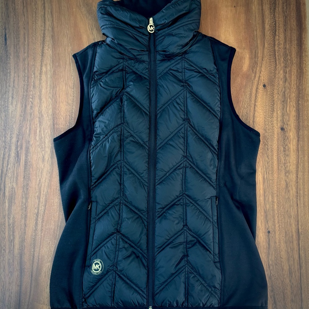 Michael Kors Black Quilted Vest